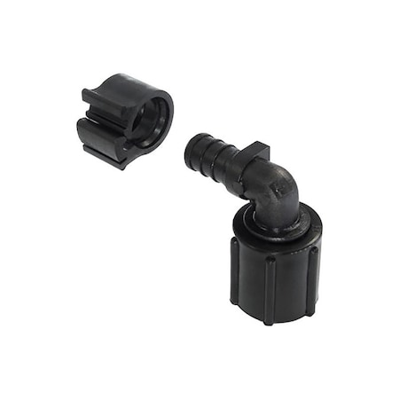 Pexlock Flair-It PEXLock 1/2 in. PEX X 1/2 in. D FPT Swivel Elbow with Clamp 30816